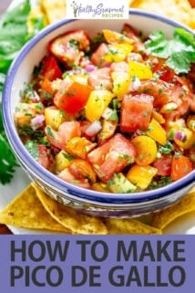 pico de gallo text overlay