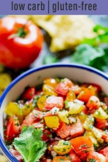 pico de gallo text overlay