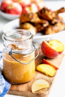 peach barbecue sauce with chipotle and maple syrup