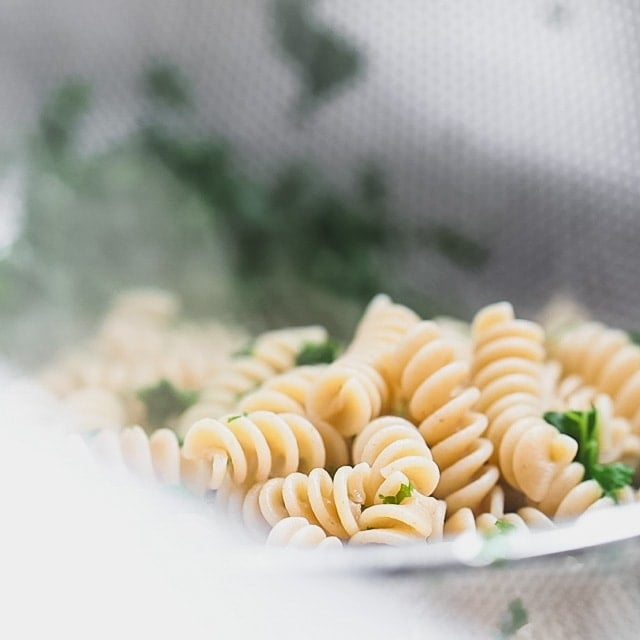Drain the pasta and kale