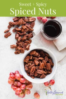 a jar with spiced nuts