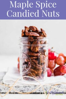 a jar with spiced nuts