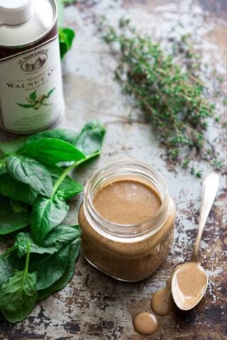 Walnut Balsamic Vinaigrette on Healthy Seasonal Recipes by Katie Webster