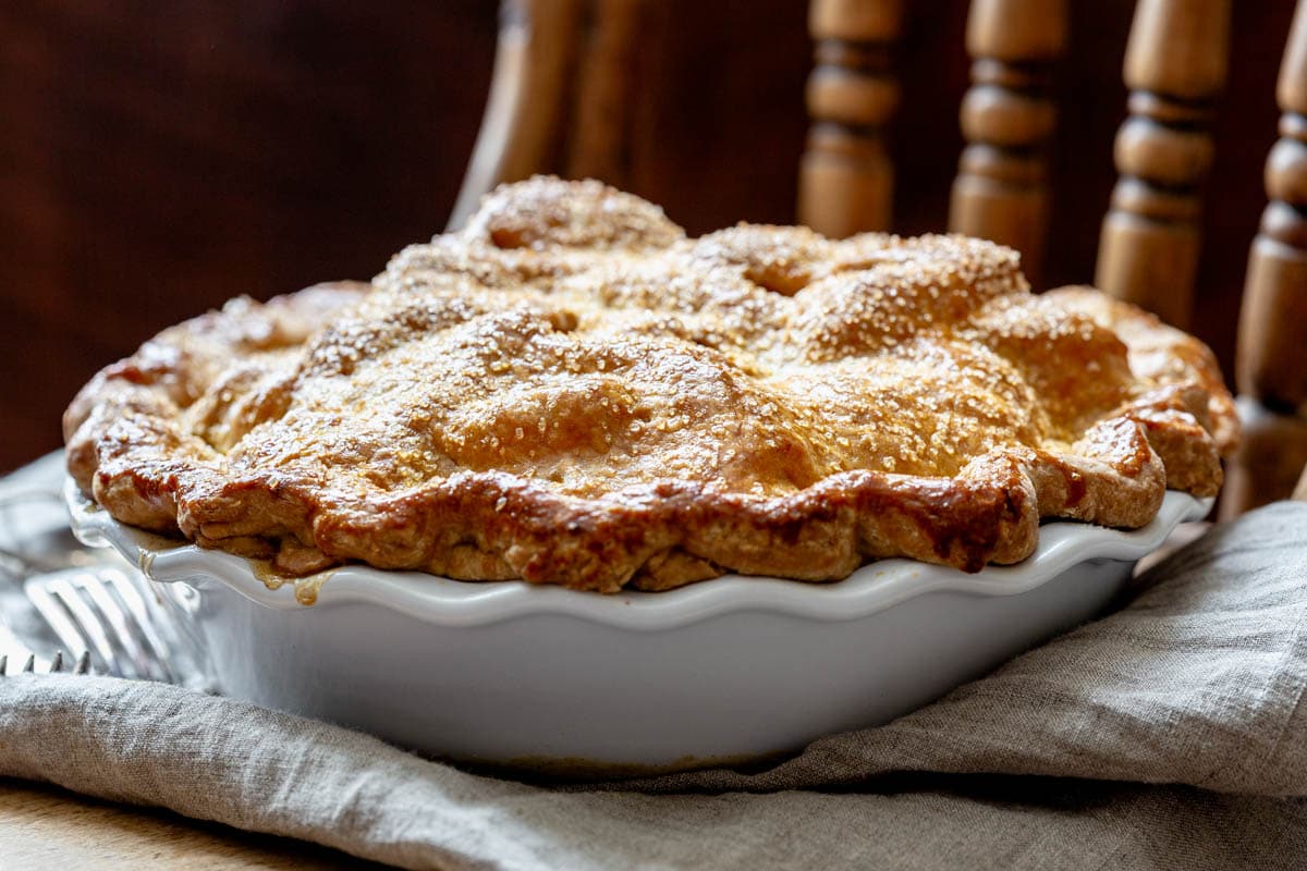 side angle of the pie