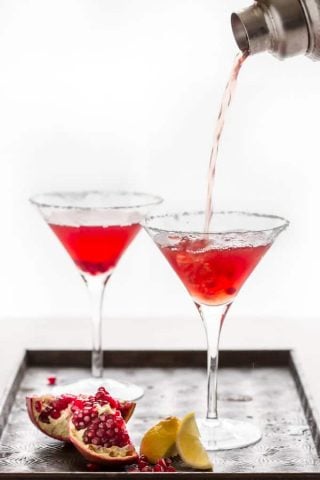Pomegranate Lemon Drop Martini