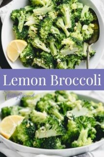 collage of two broccoli photos with text overlay