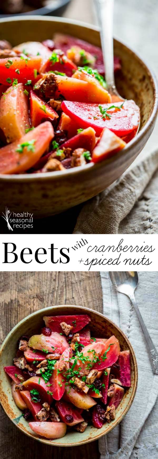 pink beets photo collage with text