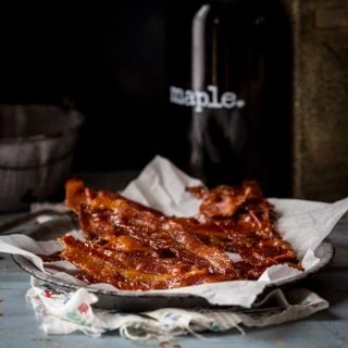 Black Pepper Maple Candied Bacon by Katie Webster on HealthySeasonalRecipes.com