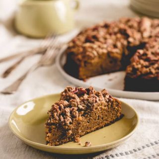 Maple Sweet Potato Coffee Cake by Katie Webster from her cookbook, Maple, 100 Sweet and Savory Recipes Featuring Pure Maple Syrup {QUIRK BOOKS, 2015} healthyseasonalrecipes.com