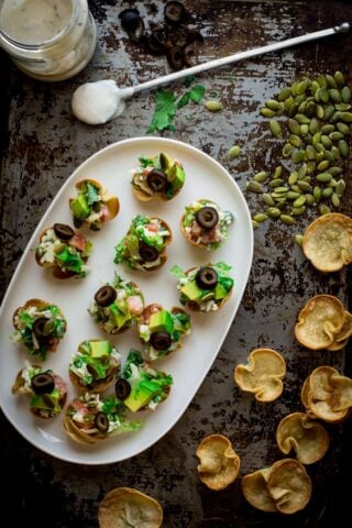 Mini Taco Salad Appetizer Bites, Tacito Salads. Naturally gluten-free, vegetarian and loaded with sharp cheddar cheese flavor! on Healthy Seasonal Recipes