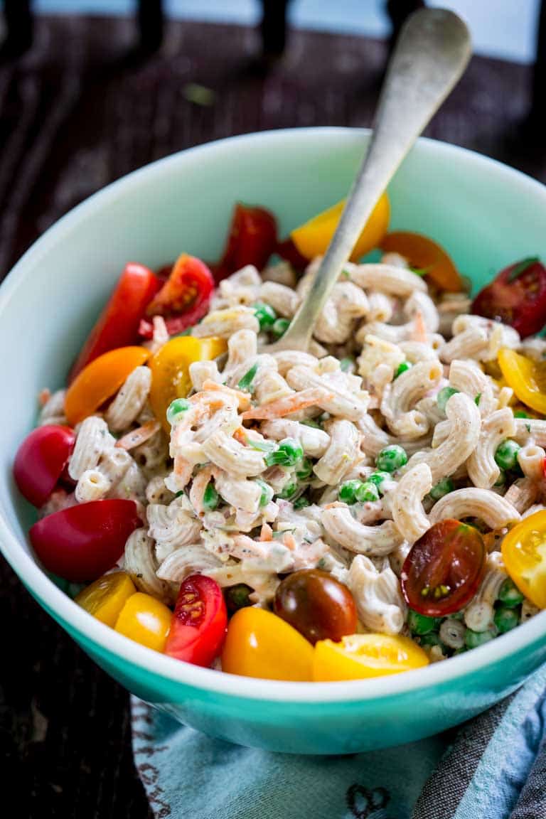Healthy macaroni salad