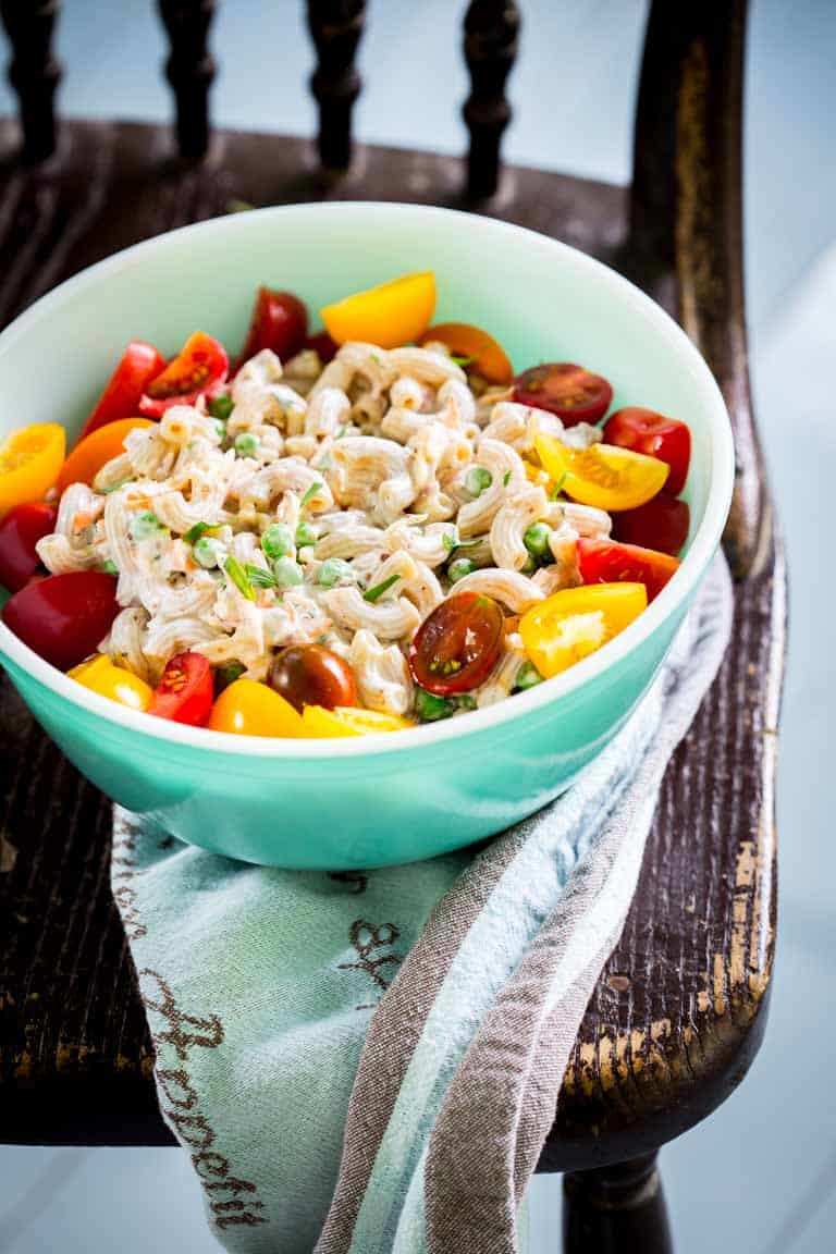 Healthy macaroni salad