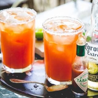 Here’s how to make killer michelads by Healthy Seasonal Recipes, also known as red beer. It’s a savory Tex Mex beer cocktail, served with ice, lime, hot sauce and tomato juice.