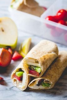 Easy Fruit and Cream Cheese Lunch Wraps on Healthy Seasonal Recipes