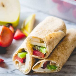 Easy Fruit and Cream Cheese Lunch Wraps on Healthy Seasonal Recipes