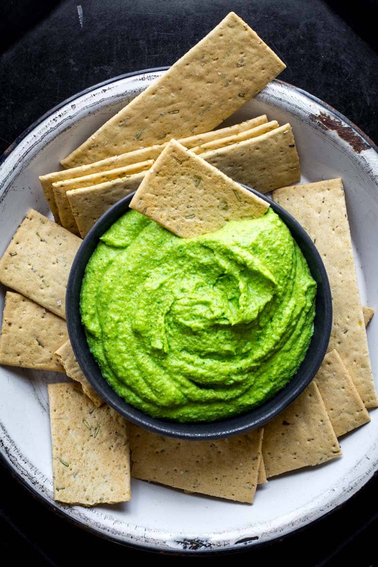 green edamame hummus