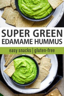 super green hummus collage