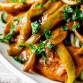 close up of chicken paprika