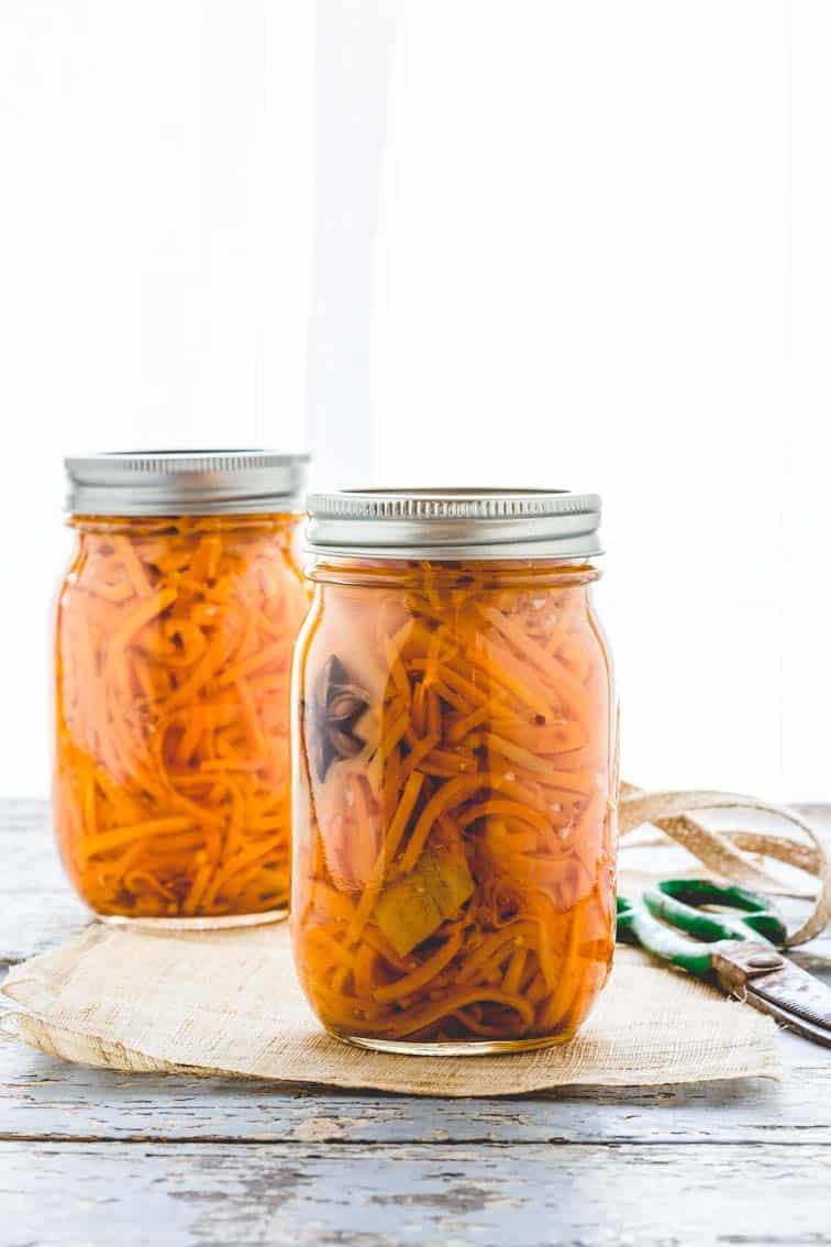 Ginger Pickled Carrots