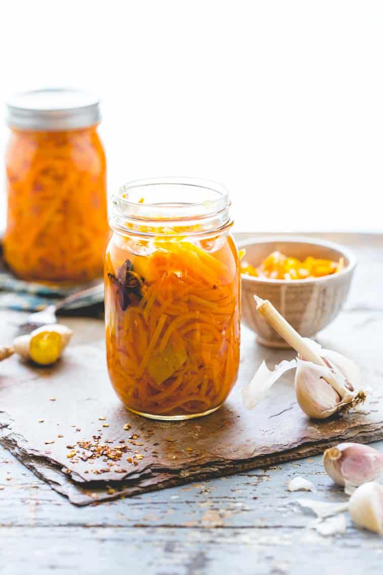Ginger Pickled Carrots
