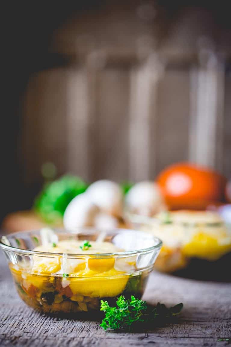 Vegetarian Shepherd’s Pies with Butternut Squash | gluten free | grain free | comfort food | Healthy Seasonal Recipes