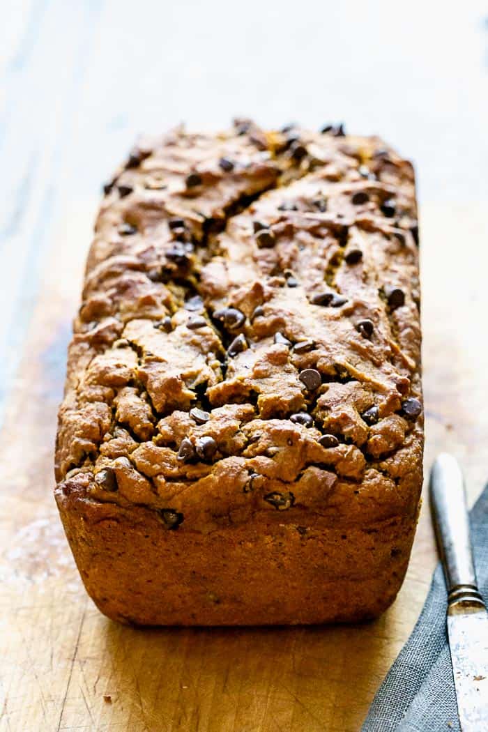pumpkin chocolate chip bread