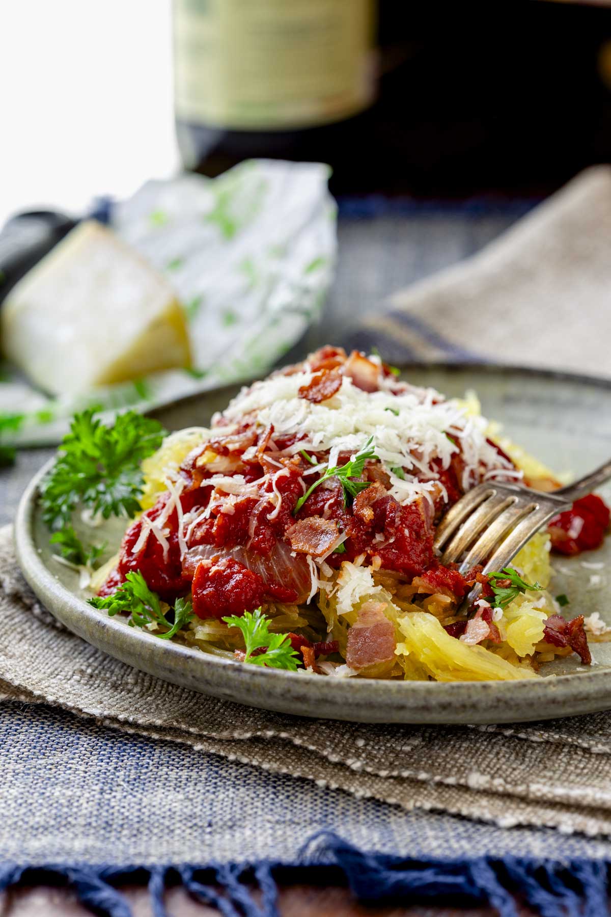 the amatriciana spaghetti squash