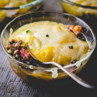 Vegetarian Shepherd’s Pies with Butternut Squash | gluten free | grain free | comfort food | Healthy Seasonal Recipes