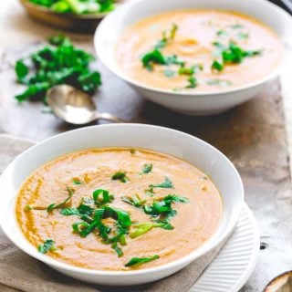 15-minute Thai Pumpkin Soup | Vegan | Vegetarian | Coconut Milk | Fall | Weeknight | Healthy Seasonal Recipes