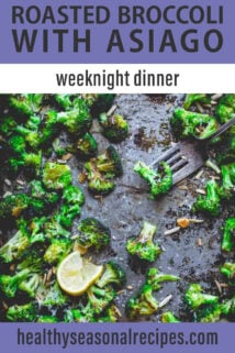 overhead sheet pan roasted broccoli