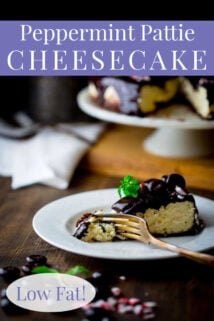 Bite of peppermint pattie cheesecake
