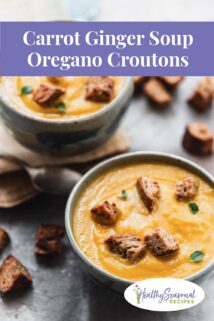 bowl of carrot ginger soup