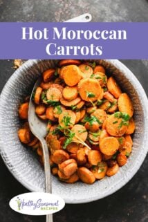 bowl of moroccan carrots
