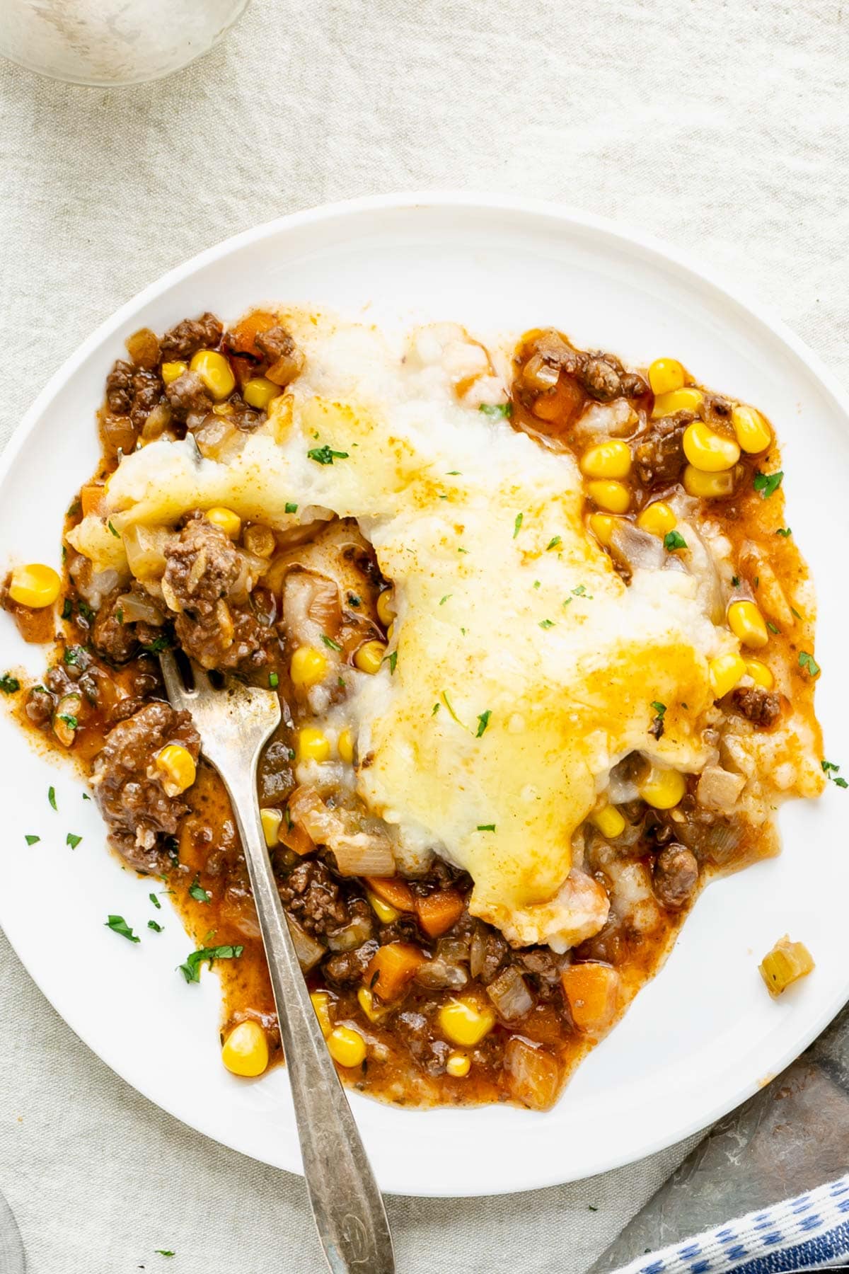 a serving of the shepherd's pie