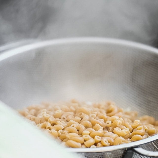 Drain the pasta and broccoli