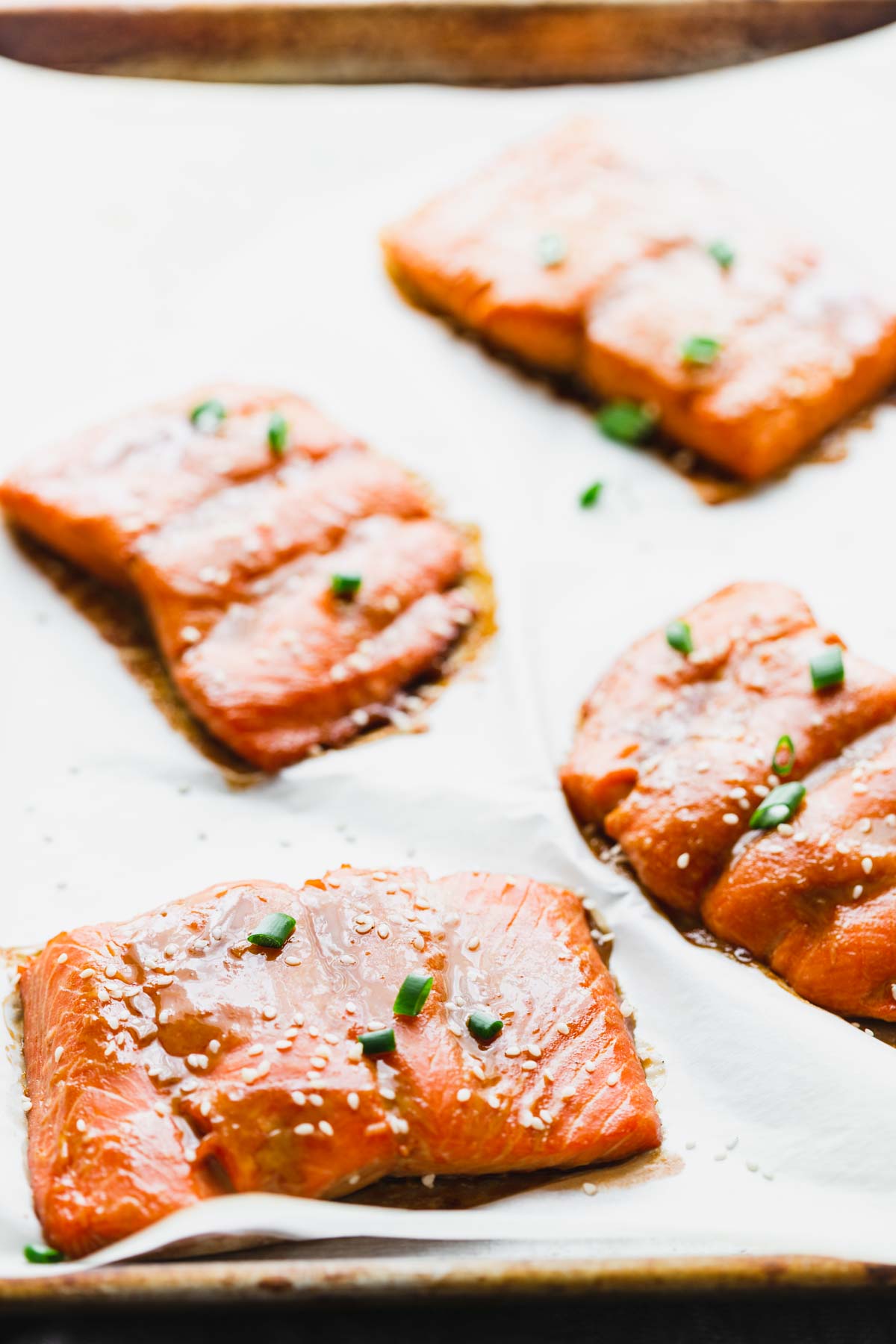 the salmon after it is baked