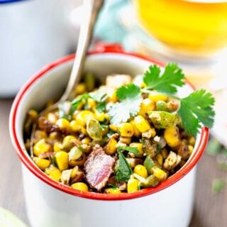 toppings for street corn on a board