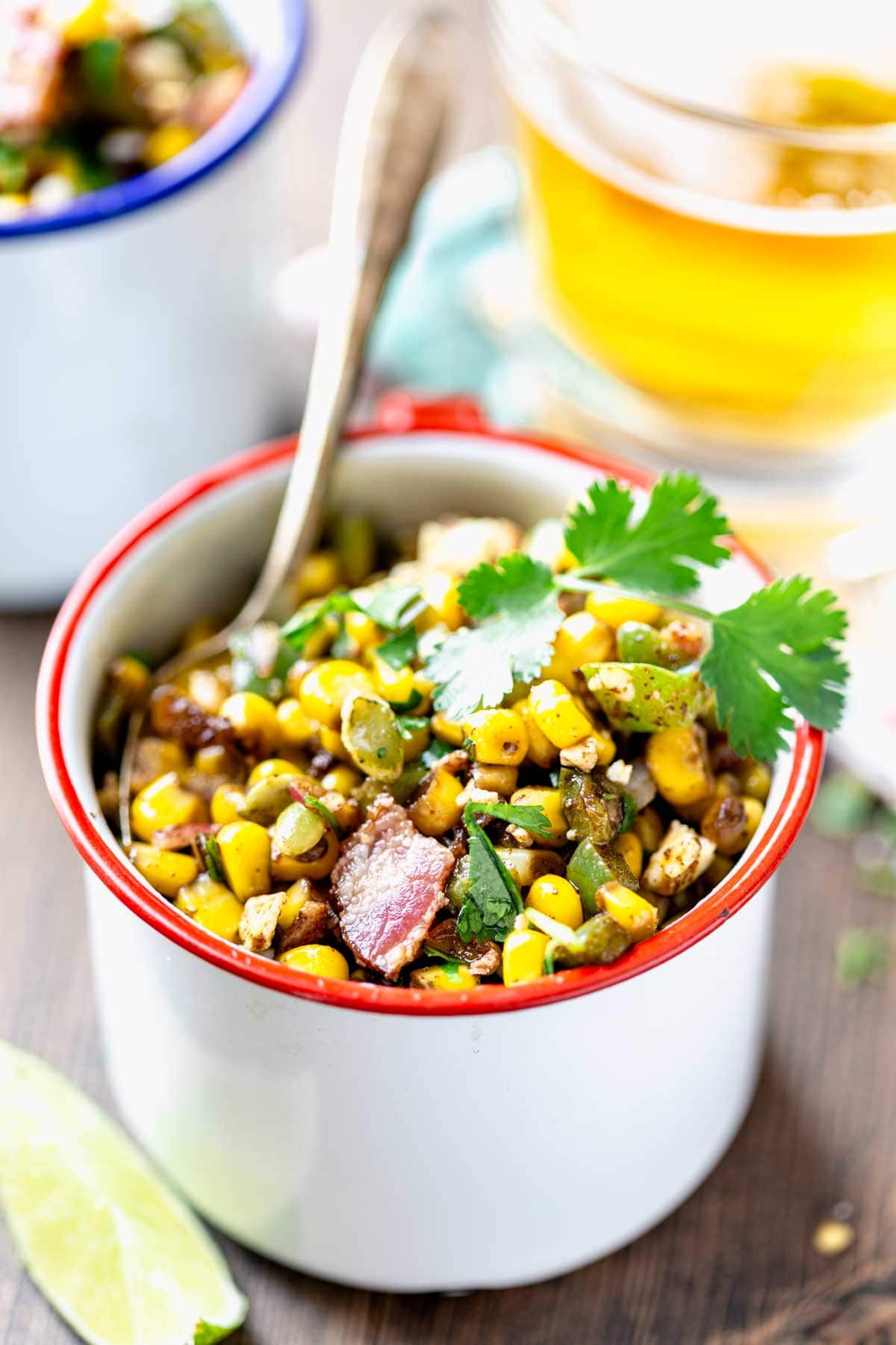 cup of street corn saute