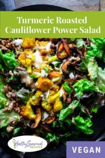 up close vegan tempeh power salad