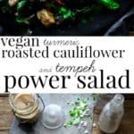 Salad collage with text overlay