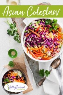 Asian Coleslaw from overhead