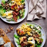 Grilled Corn and Peach Cobb Salad | Healthy Seasonal Recipes