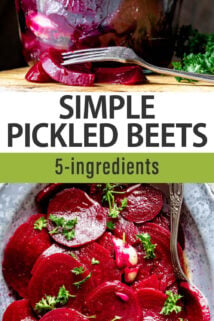 pickled beets text overlay
