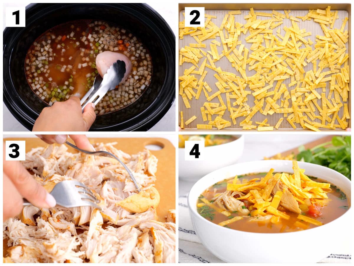 the steps to make this soup