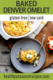 overhead grey plate white egg casserole