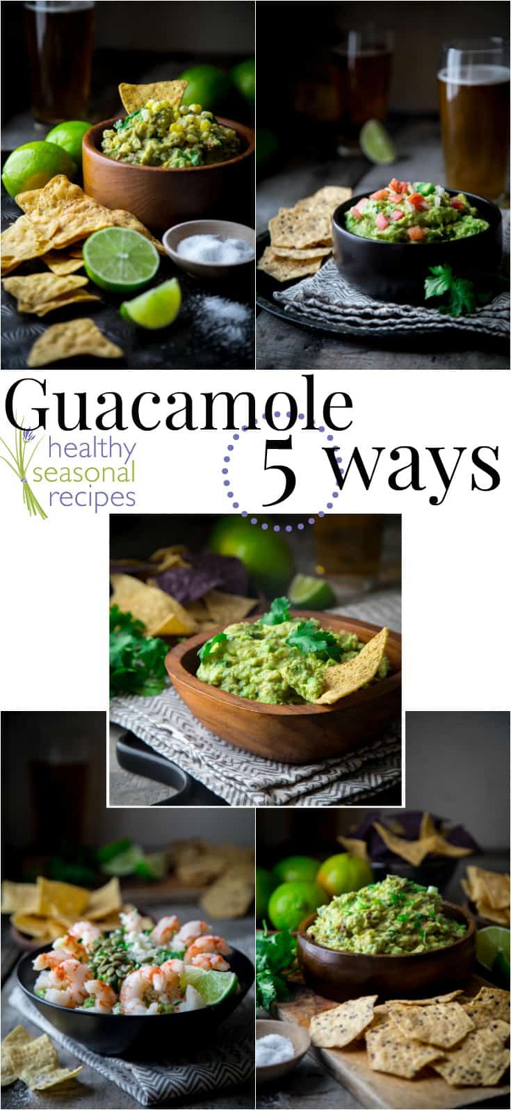 collage of guacamoles with text