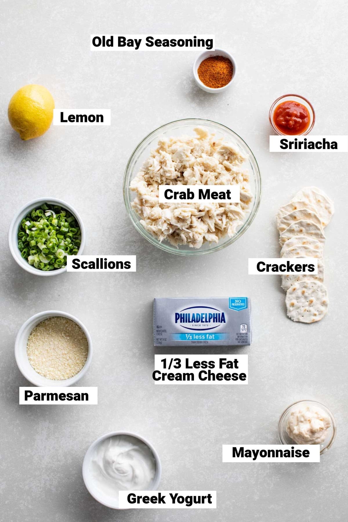 the crab dip ingredients