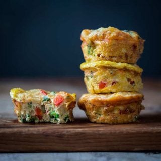 #sponsored These Grab and Go Veggie Egg Cups are my fave for a healthy high-protein breakfast for busy mornings. They&rsquo;re made with any variety of low-carb veggie you like, plus fresh eggs, cheddar cheese and seasoning. Each serving has 17 grams of protein! They are sugar-free, grain-free, vegetarian and low-carb too. #glutenfree #lowcarb #grainfree #highprotein #breakfast #keto
