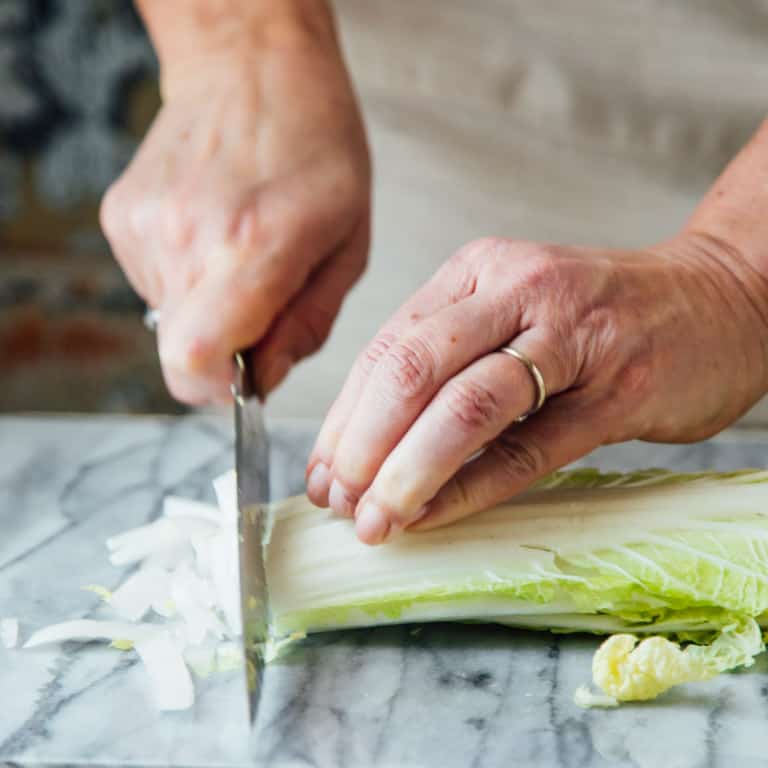 How to make cutting Napa Cabbage easier | Healthy Seasonal Recipes