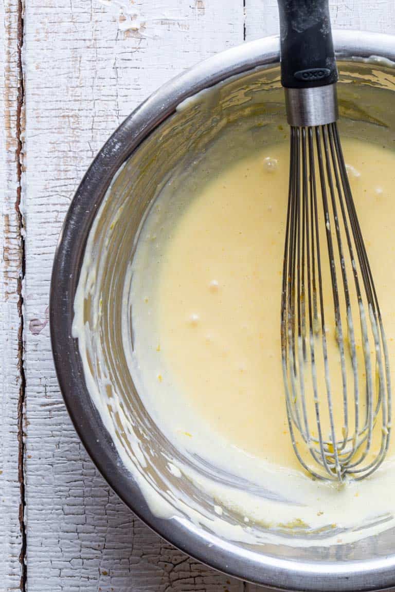 Greek Yogurt Hollandaise- Step by step instructions to make it at home. Using Greek yogurt sacs 729 calories per batch! by Katie Webster of Healthy Seasonal Recipes